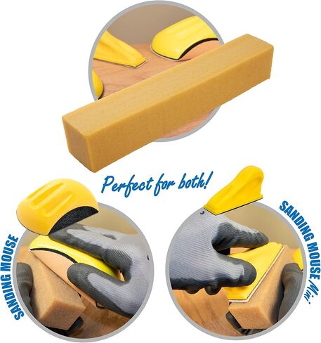 Abrasive Cleaning Stick Sandpaper Cleaner | Remove Dust and Debris from Sanding Belts & Discs | Small Natural Rubber Cleaning Block for Woodworking | 8" X 1-1/2" X 1-1/2" (Small) in Saudi Arabia