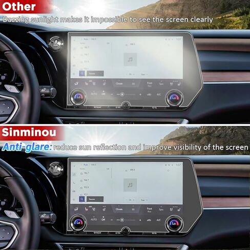 واقي شاشة متوافق مع ملحقات 2023 2024 Lexus RX & TX، شاشة حماية من الزجاج المقسى مقاس 14 بوصة للملاحة GPS ومضادة للخدش ورقائق معلومات ترفيهية غير لامعة in Kuwait