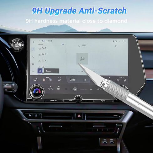 واقي شاشة متوافق مع ملحقات 2023 2024 Lexus RX & TX، شاشة حماية من الزجاج المقسى مقاس 14 بوصة للملاحة GPS ومضادة للخدش ورقائق معلومات ترفيهية غير لامعة in Kuwait
