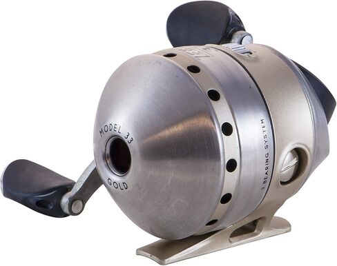 بكرة صيد السمك Zebco 33 Gold Spincast، 3 محامل كروية (2 + قابض)، مقاومة فورية للعكس مع قرص أملس قابل للتعديل، تروس قوية معدنية بالكامل مع إطار جرافيت خفيف الوزن in Kuwait