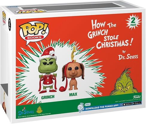 Funko Pop! Books: How The Grinch Stole Christmas - Grinch and Max, 2-Pack in Saudi Arabia