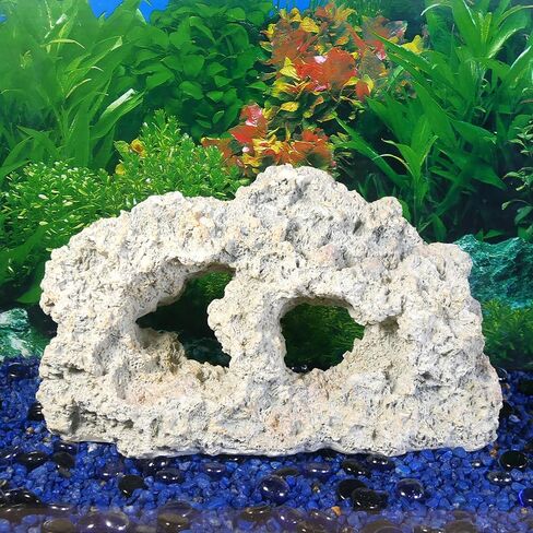 ديكور حوض السمك المذهل من حجر توفا من Penn-Plax - العديد من عمليات السباحة لإبقاء الأسماك مشغولة ومنفصلة RR941 in Kuwait