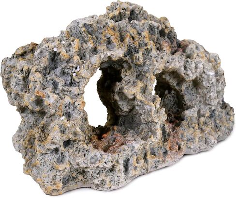 ديكور حوض السمك المذهل من حجر توفا من Penn-Plax - العديد من عمليات السباحة لإبقاء الأسماك مشغولة ومنفصلة RR941 in Kuwait