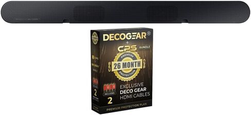 سامسونج HW-S60D سلسلة S 5.0ch. حزمة مكبرات الصوت Dolby Atmos اللاسلكية مع Q-Symphony (موديل 2024) مع كابل HDMI 2.0 بطول 6 أقدام ودقة 4K + دعامة تثبيت على الحائط + حزمة حماية محسنة CPS لمدة عام in Saudi Arabia