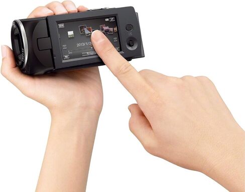 كاميرا فيديو Sony HDR-CX220 Full HD SteadyShot مع 8.9 ميجابكسل Exmor R 27x بصري / 32x تكبير ممتد (أسود) (متجدد) in Saudi Arabia