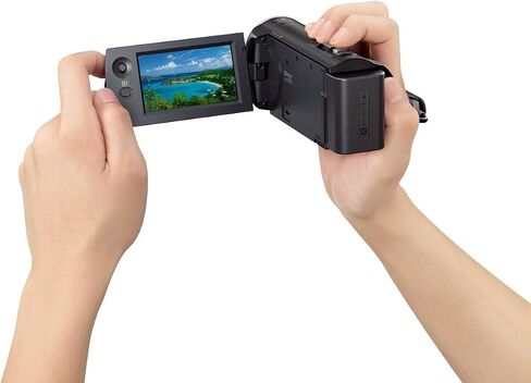 كاميرا فيديو Sony HDR-CX220 Full HD SteadyShot مع 8.9 ميجابكسل Exmor R 27x بصري / 32x تكبير ممتد (أسود) (متجدد) in Saudi Arabia