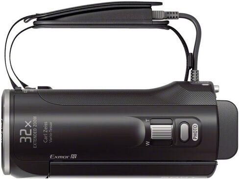 كاميرا فيديو Sony HDR-CX220 Full HD SteadyShot مع 8.9 ميجابكسل Exmor R 27x بصري / 32x تكبير ممتد (أسود) (متجدد) in Saudi Arabia