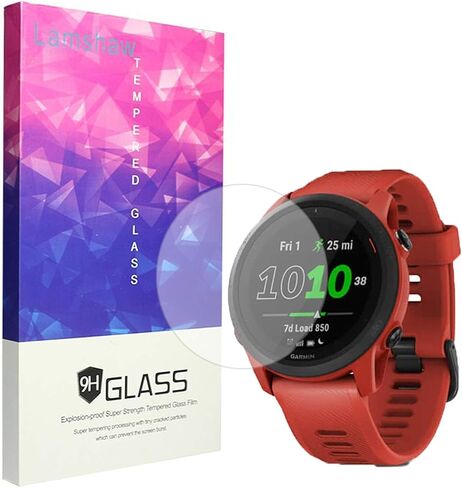 Compatible with Garmin Forerunner 745 Screen Protector, 9H Tempered Glass Screen Protector Compatible with Garmin Forerunner 745 Smartwatch (3 pack) in Saudi Arabia