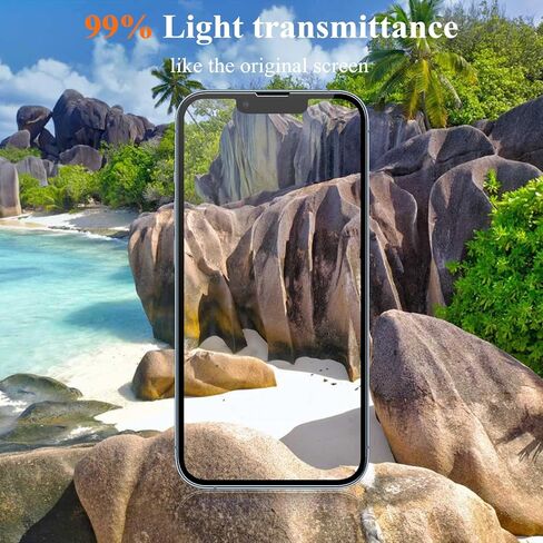 YMHML 3 Pack for iPhone 16 Plus / iPhone 15 Pro Max / iPhone 15 Plus Screen Protector Tempered Glass， Military Grade HD Clear Film Case Friendly in Saudi Arabia