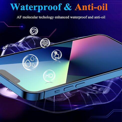 YMHML 3 Pack for iPhone 16 Plus / iPhone 15 Pro Max / iPhone 15 Plus Screen Protector Tempered Glass， Military Grade HD Clear Film Case Friendly in Saudi Arabia