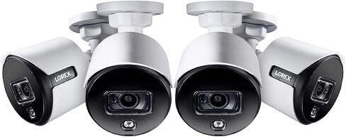 4K Ultra HD Active Deterrence Security Camera with Color Night Vision 4-pack in Saudi Arabia