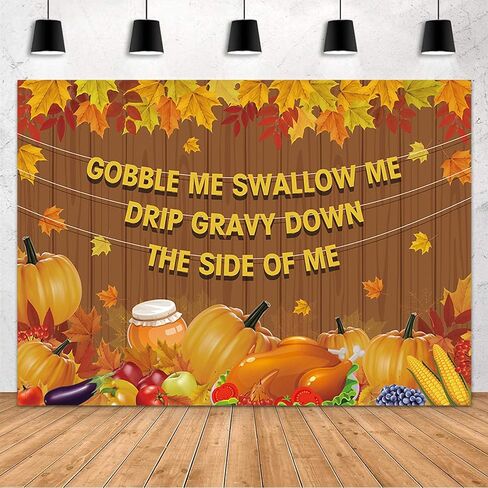 MEHOFOND Happy Friendsgiving Decorations Friendsgiving Banner Thankful for You Friends Giving Party Decor Backdrop Thanksgiving Turkey Pumpkin Maple Leaves Banner for Home Office Outdoor(72x44In) in Saudi Arabia