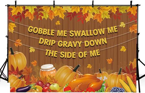 MEHOFOND Happy Friendsgiving Decorations Friendsgiving Banner Thankful for You Friends Giving Party Decor Backdrop Thanksgiving Turkey Pumpkin Maple Leaves Banner for Home Office Outdoor(72x44In) in Saudi Arabia