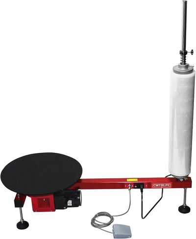 Manual Stretch Film Wrapping Bench,Film Dispenser Wrap Machine,Heavy Duty Film Wrapper Table Pallet Box Shrink for 12-28in Film in Saudi Arabia