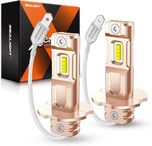 SEALIGHT H8 Fog Light Bulbs or DRL, 10000LM 600% Brightness, 5530 CSP LED Chips Fog Lamps Replacement for Cars, 6000K Cool White H16 H8 Fog Lights, Non-polarity, Pack of 2(Only for Fog Lights or DRL) in Saudi Arabia