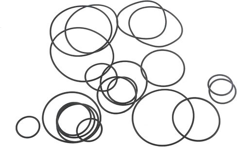 20Pcs Black Recorder Rubber Belts, 1.5mm Round Cassette Recorder Repair Maintenance Belt Video Accessories Cassette Belt Replacement Round Tape Decks Stereo System Components in Saudi Arabia