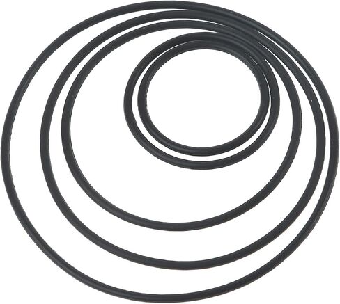 20Pcs Black Recorder Rubber Belts, 1.5mm Round Cassette Recorder Repair Maintenance Belt Video Accessories Cassette Belt Replacement Round Tape Decks Stereo System Components in Saudi Arabia