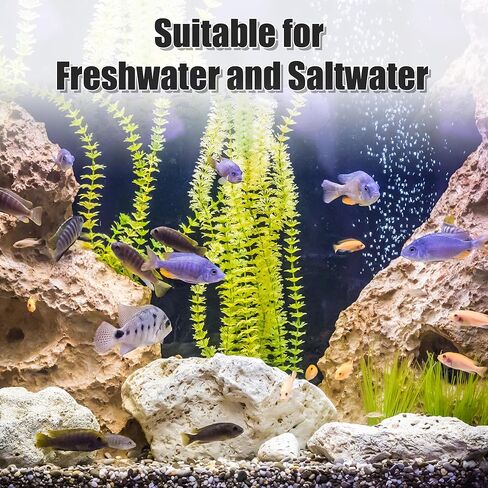 ديكورات حوض السمك من فوكوست، كهف صخري مخبأ، حجر تزيين خزان الأسماك السيراميكي للحيوانات الأليفة المائية لتولد راحة اللعب، بيج أصفر، 3.09 × 3.07 × 3.07 بوصة in Kuwait