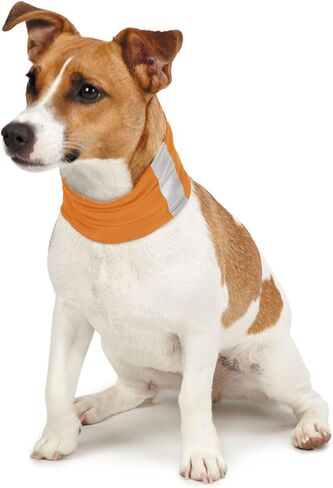 قناع رقبة للكلاب طارد للحشرات من إنسكت شيلد، برتقالي، متوسط، 40.64 سم × 50.8 سم in Kuwait