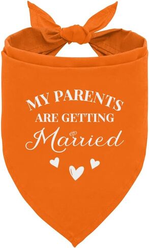 My Parents are Getting Married Dog Bandana, Wedding Dog, Wedding Dog Outfit, Engagement Gift, Wedding Dog Bandana, Engagement Decorations, Engagement Photo Props for Dogs (C10) in Kuwait