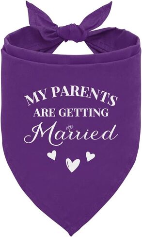 My Parents are Getting Married Dog Bandana, Wedding Dog, Wedding Dog Outfit, Engagement Gift, Wedding Dog Bandana, Engagement Decorations, Engagement Photo Props for Dogs (C10) in Kuwait