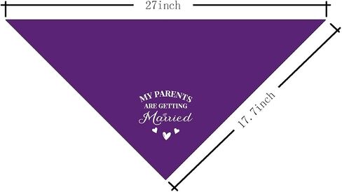 My Parents are Getting Married Dog Bandana, Wedding Dog, Wedding Dog Outfit, Engagement Gift, Wedding Dog Bandana, Engagement Decorations, Engagement Photo Props for Dogs (C10) in Kuwait
