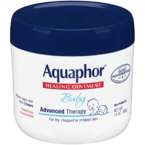 Aquaphor Baby Healing Ointment, Advanced Therapy for Chapped Cheeks and Diaper Rash, 3 oz. Tube (Pack of 12)