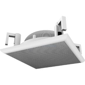 Splin Ceiling Embedded Mount Stand Compatible with Smart Speaker Alexa Echo Dot 3rd gen. —Amazon— or Nest Mini —Google — Pro Line — Model Squared Built-in (White) — Metal Grille