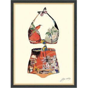 Empire Art Direct "Hawaii Beach Dimensional Collage Framed Graphic Art Under Glass Wall Art Ready to Hang, Living Room, Bedroom & Office, 25in x 33in x 1.4in