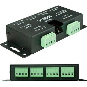 SP901E SPI Signal Amplifier Repeater Dream Color Programmable LED Matrix Panel TTL Amplifier for WS2811 WS2812B SM16703 UCS1903 LED Pixel Strip Amplifier