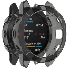 REYDA 2 Pack Watch Case Compatible for Garmin Enduro, Ultra-Thin Soft TPU Silicone Edge Bumper Case Impact Resistant Shockproof Frame Shell Protective Cover for Garmin Enduro (NO Screen Protector)