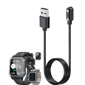Smart Watch Charger for Kimeag H31 3.3Ft/100cm 2 Pin USB Portable Magnetic Charging Cable Cord for Kimeag H31 Smart Watch