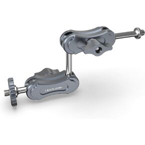 360° Rotation Magic Arm with Ball Head, Mini Magic Arm with 1/4" Screw on Both Ends, Aluminum Magic Arm Compatible with Phone Tripod Mount/iPad Tripod Mount-Max Load 11 lb/5kg