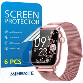 Screen Protector for G39 1.85" Smartwatch, TPU HD Protective Film Compatible for AKUMAKA G39 Smart Watch (6 PCS)