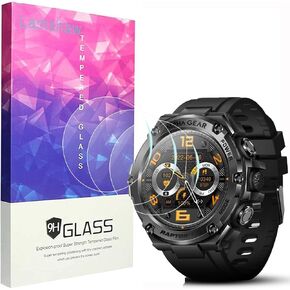Raptor PRO Smartwatch Screen Protector, [3 Pack] 9H Tempered Glass Screen Protector Film Compatible for ALPHAGEAR Raptor PRO 1.58" Smartwatch (3 Pack)
