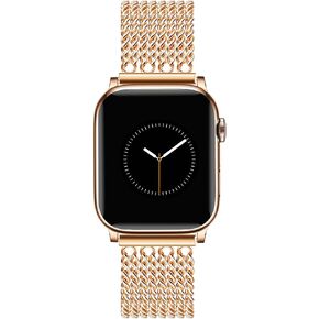 Gold Chain Watch Bands for Women Compatible with Apple Watch Band 38mm 40mm 41mm 42mm(S10/1/2/3) 44mm 45mm 46mm 49mm Metal Adjustable for iWatch Series 10/9/8/7/6/5/4/3/2/1/SE/Ultra