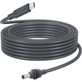 CERRXIAN Starlink Mini USB C to DC Power Cable, 5M/16.4FT PD100W Input USB Type C to DC Barrel Jack Cable for Starlink Mini Replacement Waterproof Cable