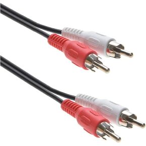 12ft 2 RCA Male to Female Audioextension Cable (Red/White Connectors)