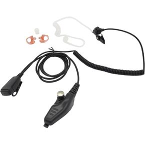 Two Way Radio Earpiece with Mic K2 Headphone Acoustic Tube Headset Ear Piece Compatible with Kenwood Nexedge nx200 nx300 nx5200 nx3300 nx5300 nx5400 p25 tk3180 Viking vp5430 Walkie Talkies