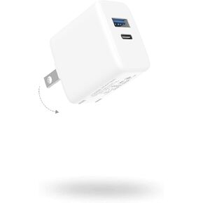 35W USB C Charger, 2-Port Nano GaN Fast Charger with Foldable Plug, PPS Fast Wall Charger Block for iPhone 15/15 Pro/15 Pro Max/15 Plus/14/14 Pro/14 Pro Max/13/13 Pro Max,Watch Series 9/8/7/6/SE/Ultra