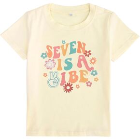 قميص بناتي لأعياد الميلاد للأطفال البنات ثلاثة/أربعة/خمسة/ستة هو تي شيرت جرافيك فيبي للحفلات للأطفال 3rd 4th 5th 6th in Kuwait