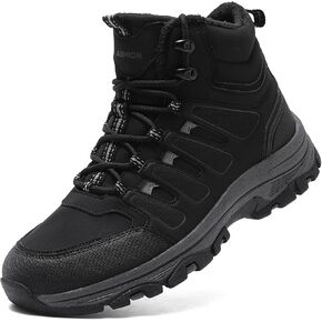 ASHION Men's Snow Boots Lightweight Waterproof Winter Boots Warm Fur Lined Shoes Anti-slip Cold Weather Shoes