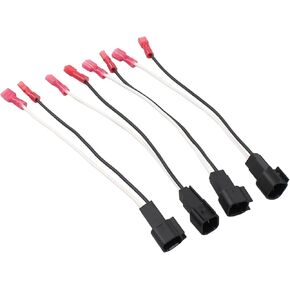 ApplianPar 4Pcs Car Speakers Harness Wire Wiring Cable with Adapter Connector Plug for F-150 F-250 350 450 550 Crown Victoria Edge Escape Excursion Expedition Explorer