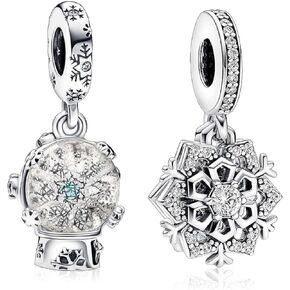 Christmas Birthday Charms S925 Sterling Silver Bead for Bracelets and Necklaces for Women Jewelry Present