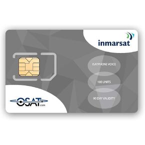IsatPhone Prepaid SIM Card with 100 Units (67 Minutes)