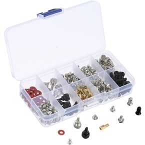 Computer Screw Kit, 228PCS Desktop Screws Set for Motherboard, Hard Drive, Fan and CD ROM, Easy to Use, Compatible with Various Computer Cases
