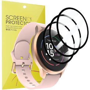 iTouch Sport 4 Screen Protector, 3 Pack 3D Full Coverage PET Film Compatible for Smartwatch, Scratch Resistant, High Clarity, Easy Installation