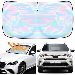for Toyota Venza 2021 2022 2023 2024 Windshield Sun Shade Cover - Custom Fit Toyota Venza SunShade Foldable Front Window Sunshade Sun Visor Protector Block UV Rays Keep Your Car Cooler Car Accessories