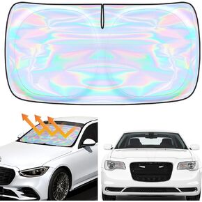 for Toyota Venza 2021 2022 2023 2024 Windshield Sun Shade Cover - Custom Fit Toyota Venza SunShade Foldable Front Window Sunshade Sun Visor Protector Block UV Rays Keep Your Car Cooler Car Accessories in Kuwait