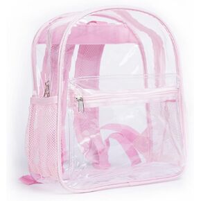 ZENPUNK Clear Backpack Stadium Approved, 12×12×6, Small Size See Through Bag, PVC Transparent Backpack for Festival Sport Event Concerts (GREY) in Kuwait